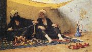 Stephen Wilson Van Schaick Turkish Idlers. oil painting on canvas